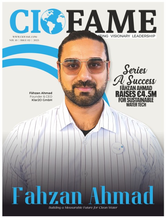 Appearing on the cover of CIO FAME marks a defining moment for Klar2O — recognition not for hype, but for a technology that converts chemistry into measurable environmental impact.