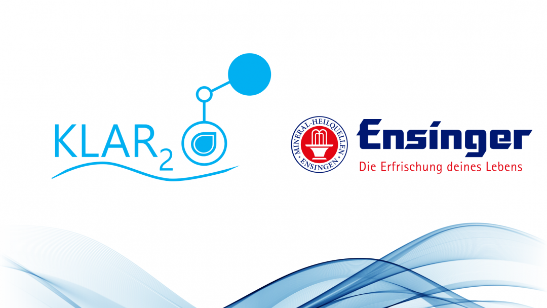 Klar2O and Ensinger logos representing their collaboration on industrial water filtration.